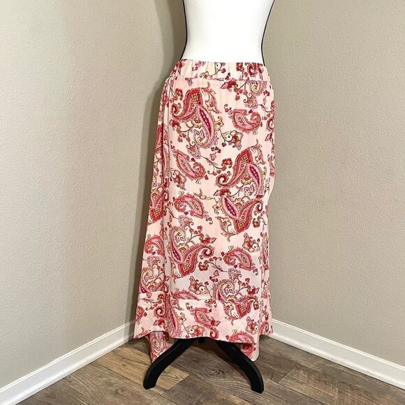 Curations High-Low Skirt Blush Paisley - Picture 6 of 8